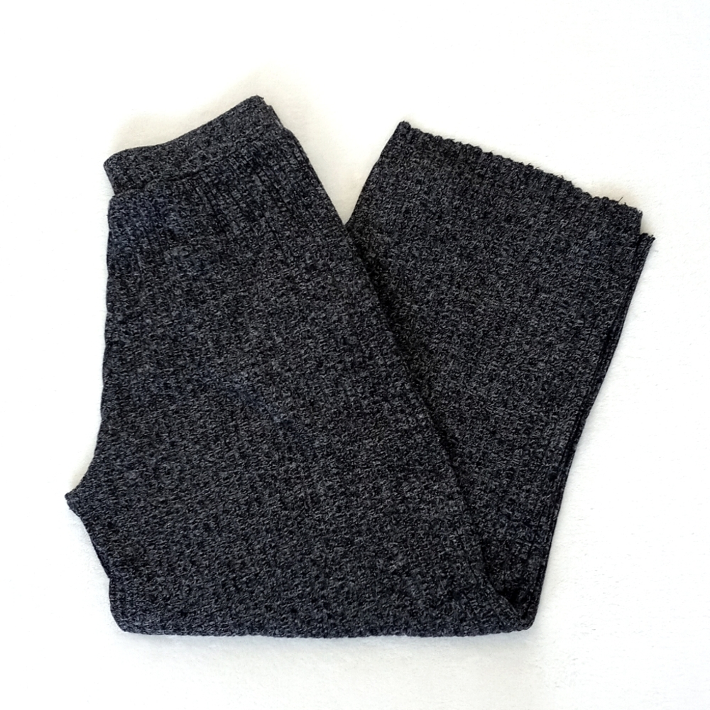 Banana Republic Women's Black White Heathered Knit Rayon Blend Wide Leg Pants XS - Picture 7 of 16